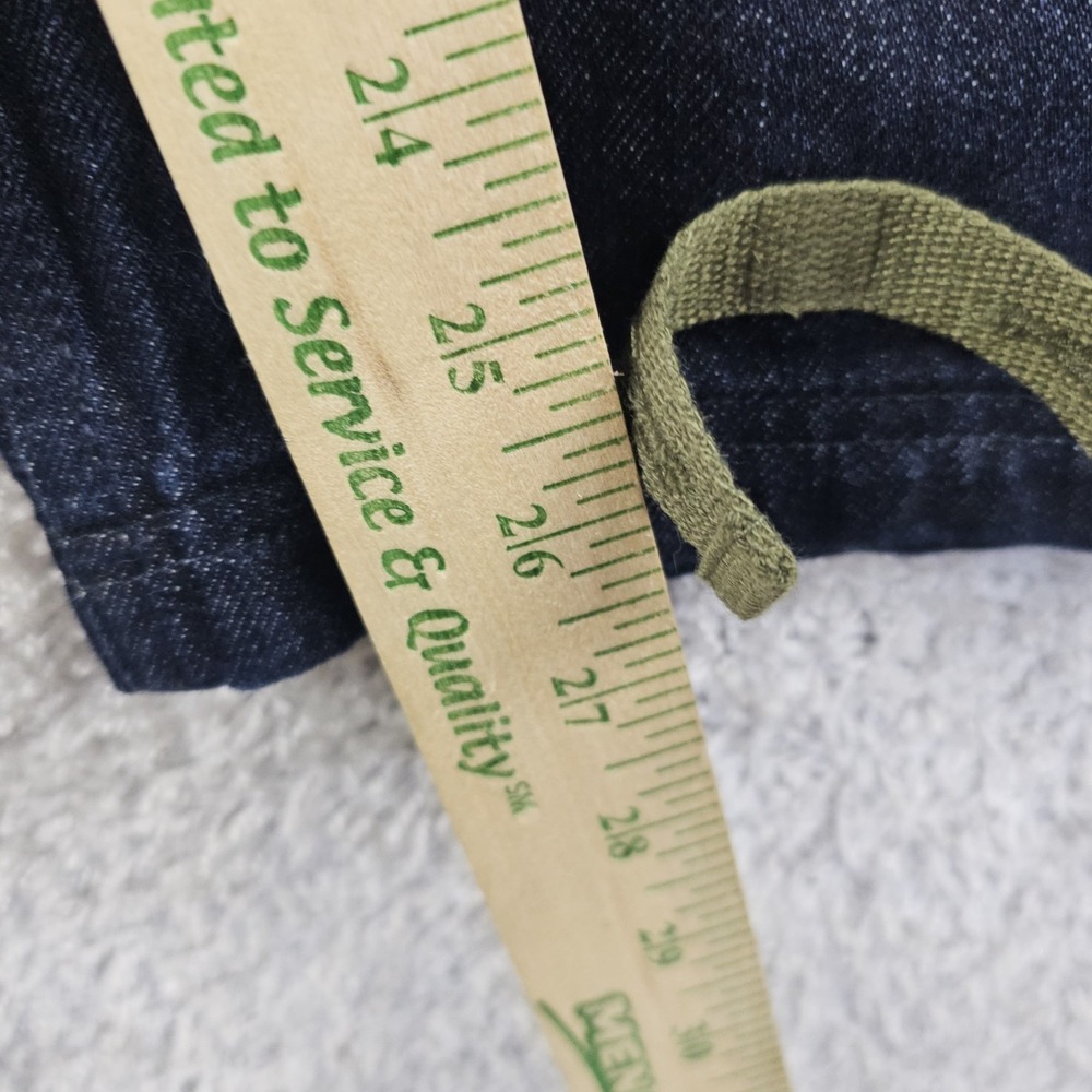 Marine Nationale Denim Overalls Cargo Bibs Jumpsuit Size Small Navy Reverse - Picture 7 of 13